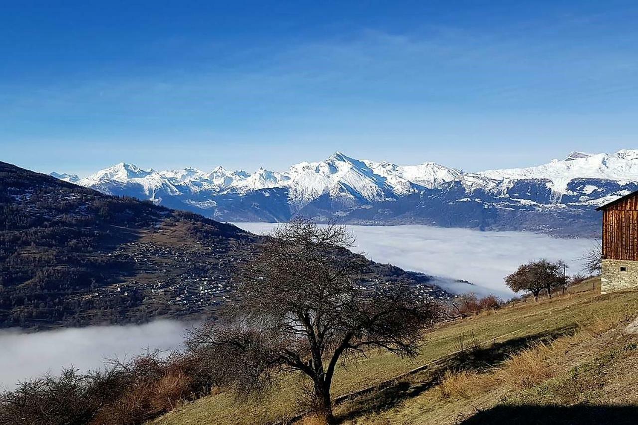 La Chaumiere D'Herens Vernamiege ภายนอก รูปภาพ